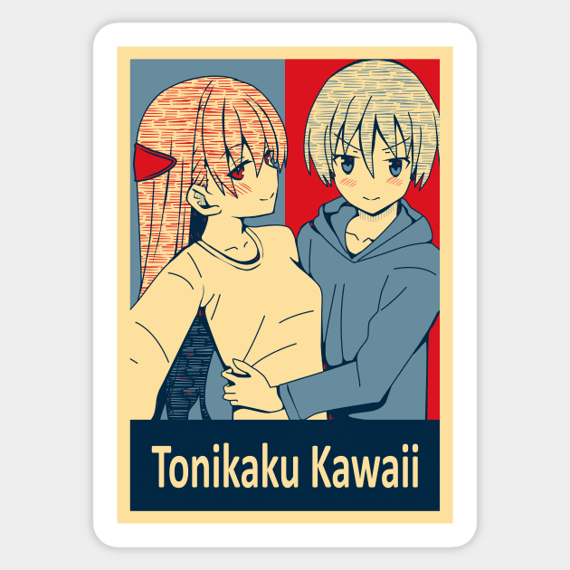Tonikaku Kawaii - Anime Poster Sticker by Dokey4Artist